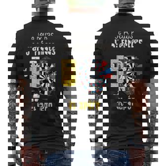 Je Peux Pas J'ai Fléchettes Et Apéro Cadeau Drôle Bière Dart T-shirt imprimé au dos - Cadeauxyz