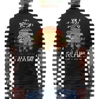 Je Peux Pas J'ai La Flemme Humour Paresse Drôle Paresseux T-shirt imprimé au dos - Cadeauxyz