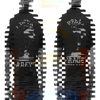 Je Peux Pas J'ai Parapente Parachutiste Parachutiste Parapente T-shirt imprimé au dos - Cadeauxyz