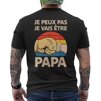 Je Peux Pas Jeais Être Papa Père T-shirt imprimé au dos - Cadeauxyz