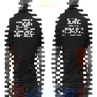 Jeiens En Paix Jeuis La Paix Drôle De Dicton Correspondant Couple T-shirt imprimé au dos - Cadeauxyz