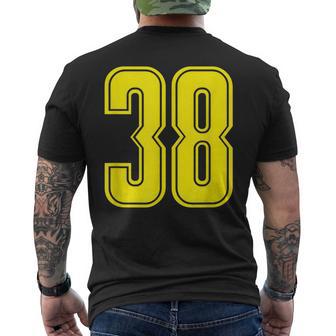 Jersey 38 Amarillo Deportivo Team Jersey Número 38 Camiseta Hombre Estampado Espalda - Regaloses