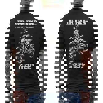 Jesus Christ Dirtbike Motorcross Motocross Dirt Bike Men's Back Print T-Shirt | Mazezy