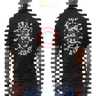 Jesus Is My Superhero Christian Men's T-shirt Back Print | Mazezy