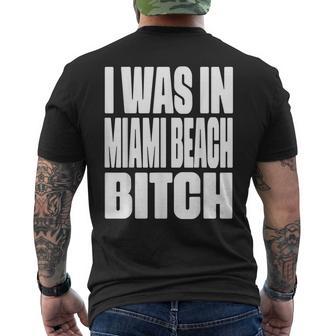 J'étais À Miami Beach Bitch City Represent T-shirt imprimé au dos - Cadeauxyz