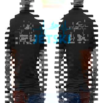 Jetski Water Motorbike Waverunner Splash Lake Ride Sports Men's Back Print T-Shirt | Mazezy