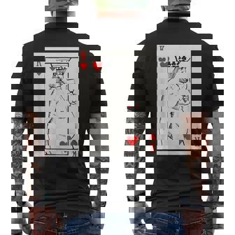 Jeu De Cartes En Forme De Cœur Roi Avecin T-shirt imprimé au dos - Cadeauxyz