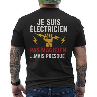 Jeuis Électricien Pas Magicien T-shirt imprimé au dos - Cadeauxyz