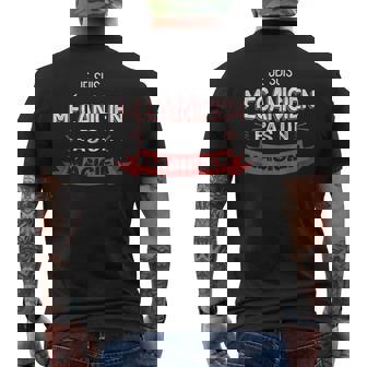 Jeuis Mécanicien Pas Un Magicien Humoristique Mécanicien T-shirt imprimé au dos - Cadeauxyz