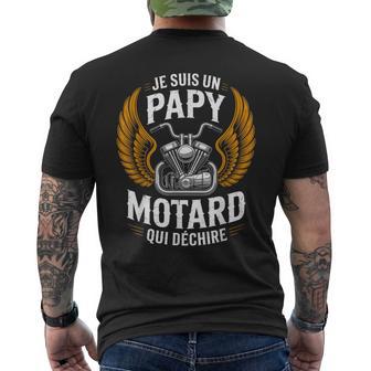 Jeuis Un Papy Motard Qui Déchire Père Motard Motorcycle T-shirt imprimé au dos - Cadeauxyz