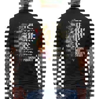 Jewish Yahweh Hebrew Israelite The King Is Coming Maranatha Men's T-shirt Back Print | Mazezy