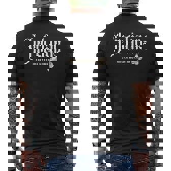 Jirolians 二郎 面白い ラーメン二郎 ニンニク ジロリアン ラオタ にんにく らーめん二郎 アブラカタブラ メンズTシャツ バックプリント - Kawaiitshirt