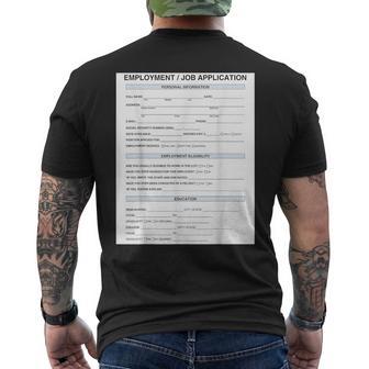 Job Application Camiseta Hombre Estampado Espalda - Regaloses
