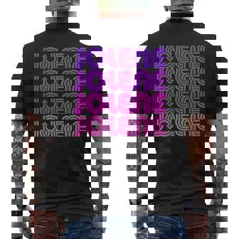 Jolene First Name Jolene Retro Pink Purple Love 80S Style Men's T-shirt Back Print | Mazezy