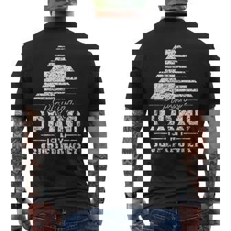 Jouer Du Piano Est Mauperpuissance Musicien Pianiste Pianos T-shirt imprimé au dos - Cadeauxyz