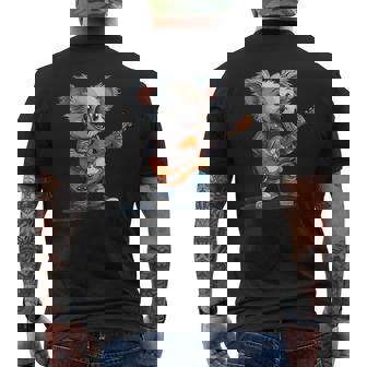 Joyeux Koala Musicien Pour Les Amateurs De Guitare Électrique T-shirt imprimé au dos - Cadeauxyz