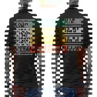 Julian The Man The Myth The Legend Citation Humoristique Personnalisée T-shirt imprimé au dos - Cadeauxyz