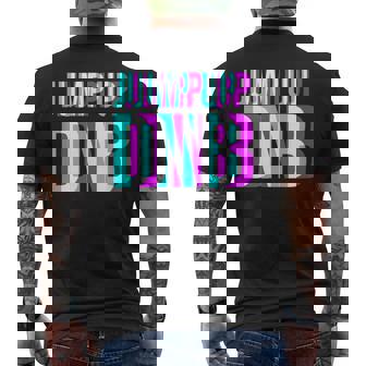 Jump Up DnB Cinema Drum And Bass Music Bassline Rave Men's Back Print T-Shirt | Mazezy