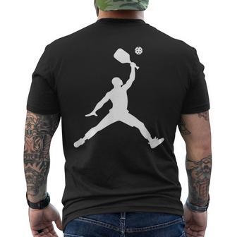 Jumping Man Pickleball Men's T-shirt Back Print - Thegiftio UK