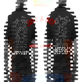 Just A Boy Who Loves Wrestling Wrestler Boy Men's T-shirt Back Print | Seseable FR