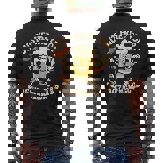 Just Here For Schitzengiggles Oktoberfest German Beer Men's T-shirt Back Print | Seseable CA