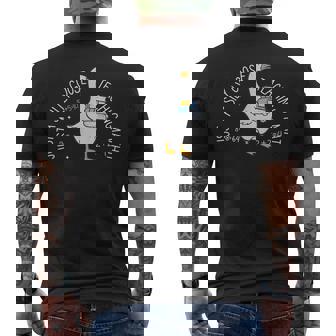 Just A Silly Goose Teaching Math Teacher Back To School Men's T-shirt Back Print | Seseable CA