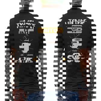 Kaffee Programmierer Informatiker Entwickler T-Shirt mit Rückendruck - Geschenkecke