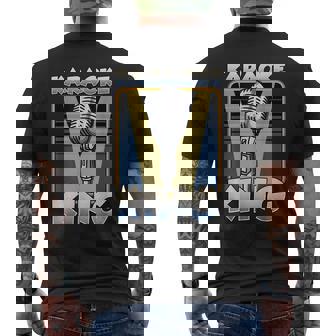 Karaoke King Shirt Singing Music Song Sing Along Men's Back Print T-Shirt | Mazezy