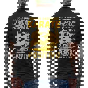 Karate Atleta Gruppoanguigno Karate Positivo Arte Marziale T-shirt da uomo con stampa posteriore - Novitaregali