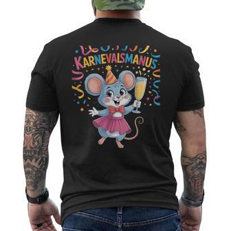 Karnevalsmaus Köln Alaaf Damen Kostüm Party Maus T-Shirt mit Rückendruck - Geschenkecke