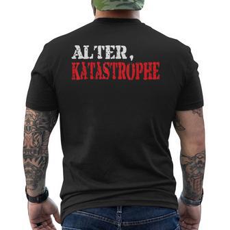 Katastrophe Für Herrenchwarz Klassisch Halbarm Crew-Ausschnitt 100 Baumwolle T-Shirt mit Rückendruck - Geschenkecke