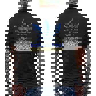 Katuodasi鰹と出汁の和風アートデザイン メンズTシャツ バックプリント - Kawaiitshirt