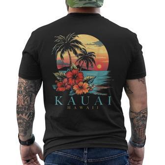 Kauai Hawaii Aloha Hawaiian Surf Surfer Vintage Men's T-shirt Back Print - Thegiftio UK