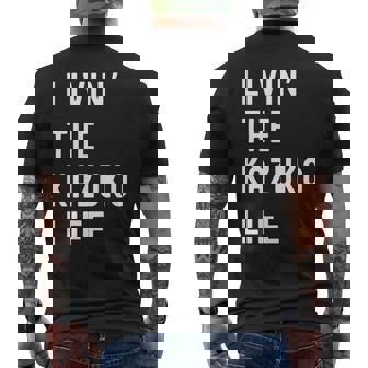 Kazuko の人生を生きている Kazuko 長袖tシャツ メンズTシャツ バックプリント - Kawaiitshirt