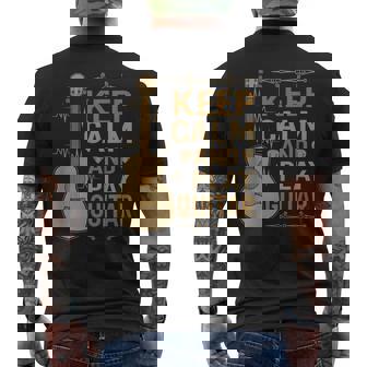 Keep Calm And Play Guitare Classique Humoristique T-shirt imprimé au dos - Cadeauxyz