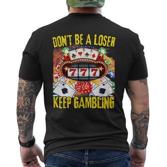 Keep Gambling Casino Gambling Meme T-shirt imprimé au dos - Cadeauxyz