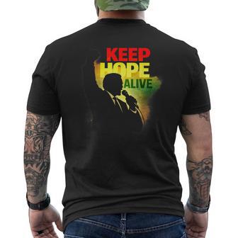 Keep Hope Alive Motivational Quote Men's T-shirt Back Print | Mazezy