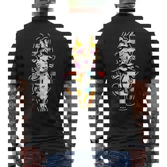 Kewpie Baby Tiger Cat Men's T-shirt Back Print | Mazezy