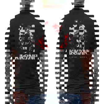 Kickboxing Info Kick Boxing Allenamento T-shirt da uomo con stampa posteriore - Novitaregali