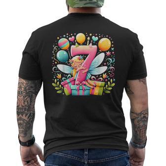 Kinderfeen-Thema 7 Geburtstag Party 7 Fee Geburtstag T-Shirt mit Rückendruck - Geschenkecke