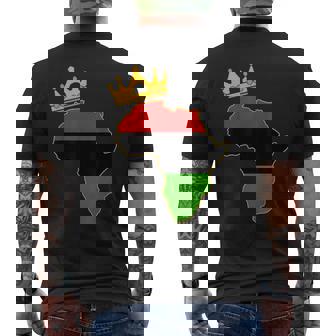 King Africa History Day Pride Melanin Africa Mapa Camiseta Hombre Estampado Espalda - Regaloses