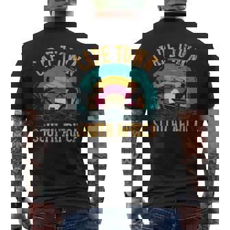 Kitesurfing Cape Town South Africa Men's Back Print T-Shirt | Mazezy