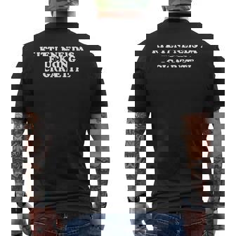 Kitten Needs A Fucking Cigarette Men's T-shirt Back Print | Mazezy