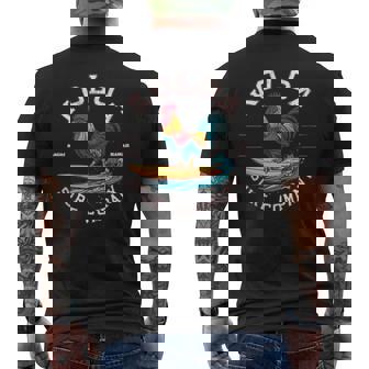 Koloa Surf Surfing Rooster Logo Lightweight Graphic Men's T-shirt Back Print | Mazezy