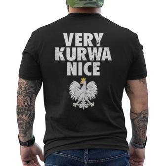 Very Kurwa Nice Poland Polska Polskie In Mangas Camiseta Hombre Estampado Espalda - Regaloses