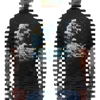 La Gran Ola De Kanagawa Arte Japonés Mar Océano Ola Camiseta Hombre Estampado Espalda - Regaloses
