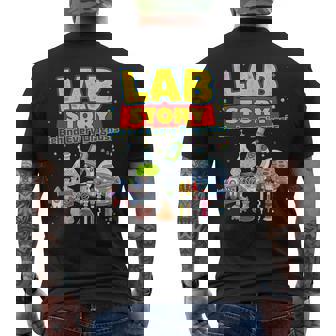 Lab Story Cute Science Laboratory Diagnostic Lab Week 2026 Men's T-shirt Back Print - Monsterry