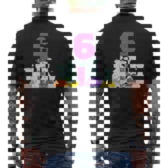 Laboratorio De Ciencias De Feliz Cumpleaños 6 Para Niñas Y Niños De 6 Años Camiseta Hombre Estampado Espalda - Regaloses