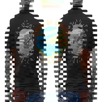 Lago Di Garda Italia Círculo Envejecido Retro Camiseta Hombre Estampado Espalda - Regaloses