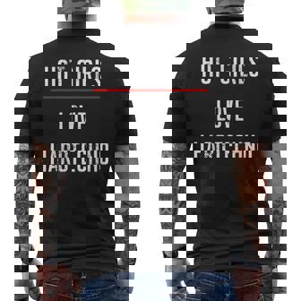 Las Chicas Calientes Aman Hardtechno Diseño Fresco De Música Techno Rave Camiseta Hombre Estampado Espalda - Regaloses